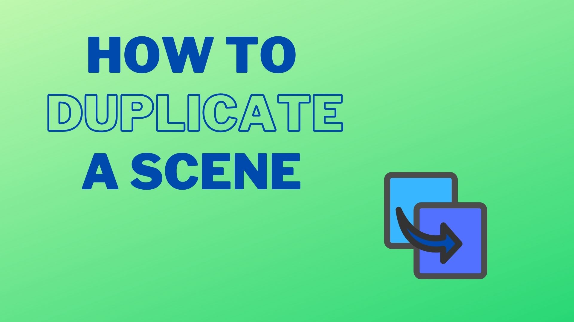 How to Duplicate a Scene Banner Image