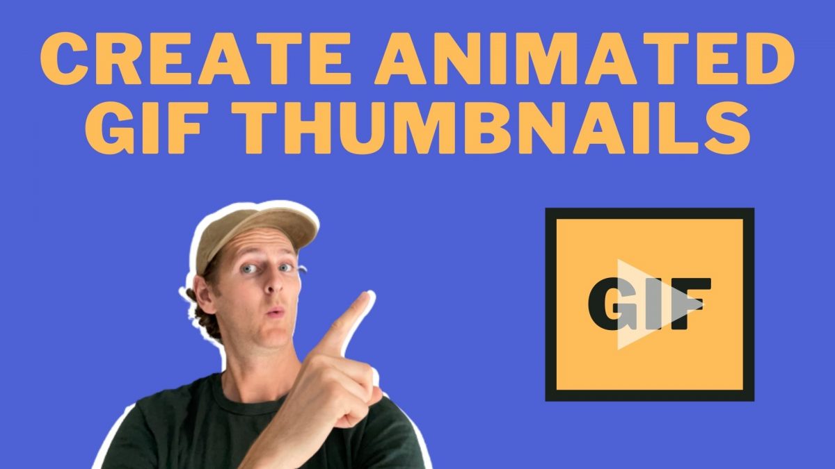 How to create an animated GIF THUMBNAIL