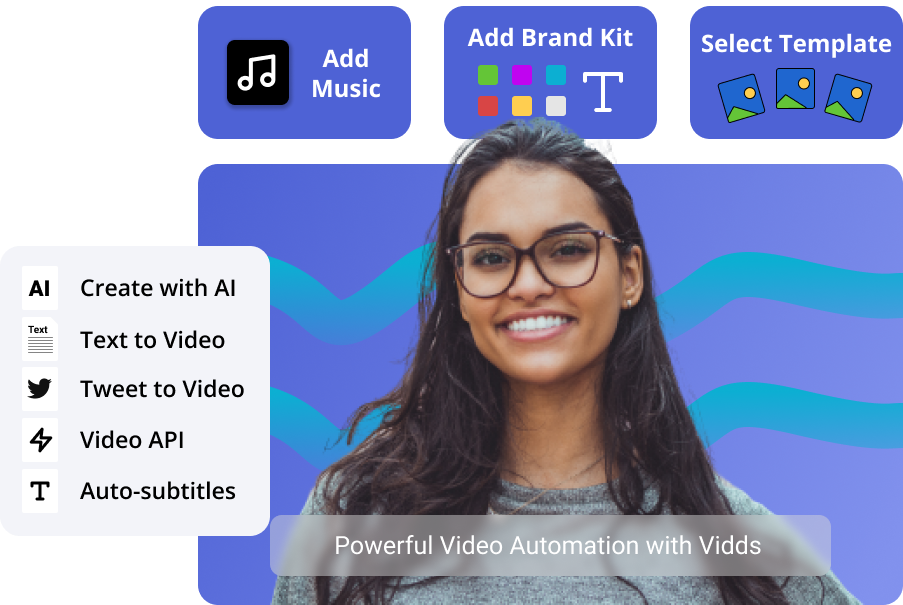 video automations hero image - text to video, AI video generator, Tweet to video