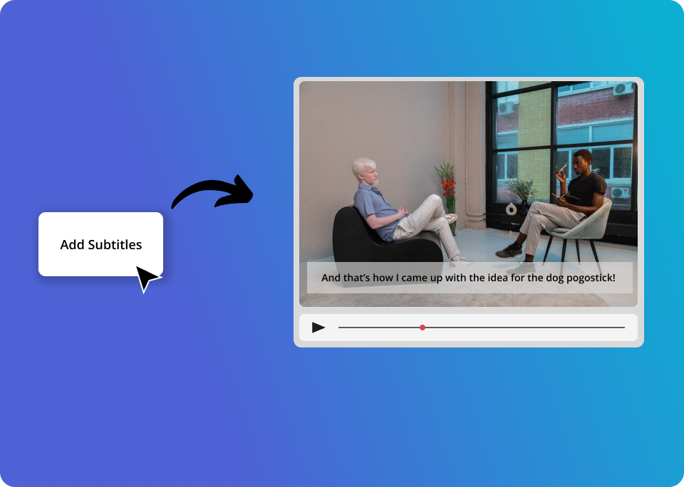 Add Subtitles to video - an ai video editing tool